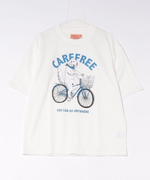 CORISCO（コリスコ）の「サイクルアニマル柄TEE(M1)（Tシャツ/カットソー・メンズ・ホワイト系1/ブラック系1/グレー系1/キナリ/オートミール/ブラック系2/グレー系2/ホワイト系2・X-LARGE/LARGE/MEDIUM）」の15枚目の写真