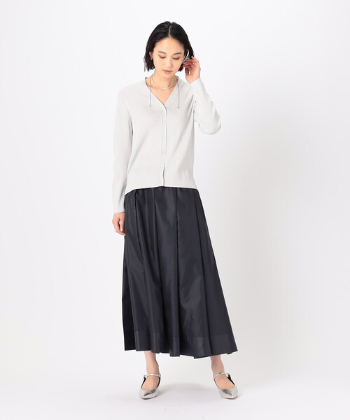 COMME CA（コムサ）の「〔 TALLサイズ 〕 コットンビーム針抜き風カーディガン（カーディガン/ボレロ・レディース・ライラック・15号）」の10枚目の写真