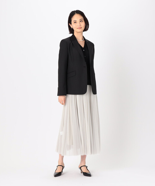 COMME CA（コムサ）の「〔 TALLサイズ 〕 コットンビーム針抜き風カーディガン（カーディガン/ボレロ・レディース・ライラック・15号）」の13枚目の写真