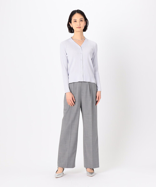 COMME CA（コムサ）の「〔 TALLサイズ 〕 コットンビーム針抜き風カーディガン（カーディガン/ボレロ・レディース・ライラック・15号）」の15枚目の写真