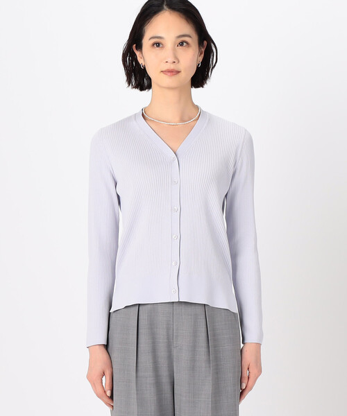 COMME CA（コムサ）の「〔 TALLサイズ 〕 コットンビーム針抜き風カーディガン（カーディガン/ボレロ・レディース・ライラック・15号）」の18枚目の写真