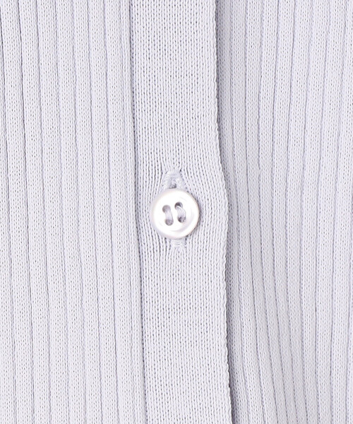 COMME CA（コムサ）の「〔 TALLサイズ 〕 コットンビーム針抜き風カーディガン（カーディガン/ボレロ・レディース・ライラック・15号）」の9枚目の写真