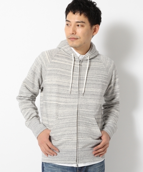 GLOBAL WORK（グローバルワーク）の「ウラケＺＩＰパーカー/707509（パーカー・メンズ・ライトブルー/グレー/ブルー/ホワイト/ネイビー・LARGE/SMALL/MEDIUM/X-LARGE）」の2枚目の写真