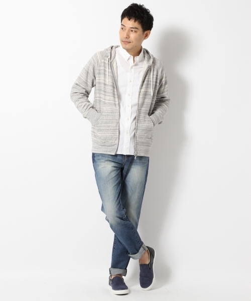 GLOBAL WORK（グローバルワーク）の「ウラケＺＩＰパーカー/707509（パーカー・メンズ・ライトブルー/グレー/ブルー/ホワイト/ネイビー・LARGE/SMALL/MEDIUM/X-LARGE）」の8枚目の写真