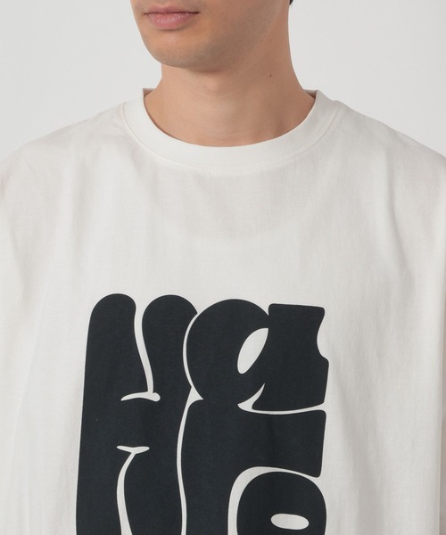 LAKOLE（ラコレ）の「HALOロゴTEE / 652857（Tシャツ/カットソー・メンズ・パープル/チャコール/ホワイト・LARGE/MEDIUM）」の10枚目の写真