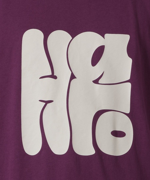 LAKOLE（ラコレ）の「HALOロゴTEE / 652857（Tシャツ/カットソー・メンズ・パープル/チャコール/ホワイト・LARGE/MEDIUM）」の16枚目の写真