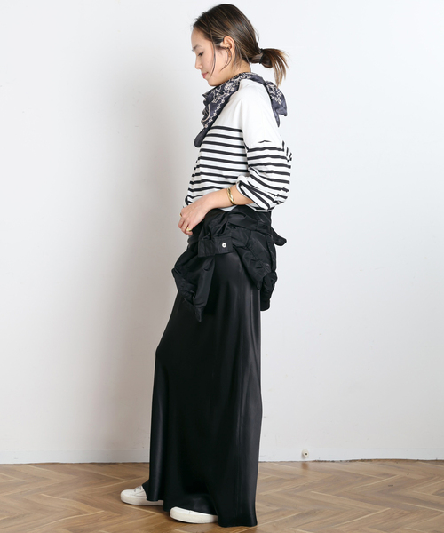 AP STUDIO(エーピーストゥディオ)の「ストライプTシャツ(Tシャツ/カットソー・レディース・ブルー/ホワイト・FREE)」の16枚目の写真