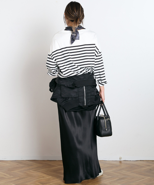 AP STUDIO(エーピーストゥディオ)の「ストライプTシャツ(Tシャツ/カットソー・レディース・ブルー/ホワイト・FREE)」の17枚目の写真