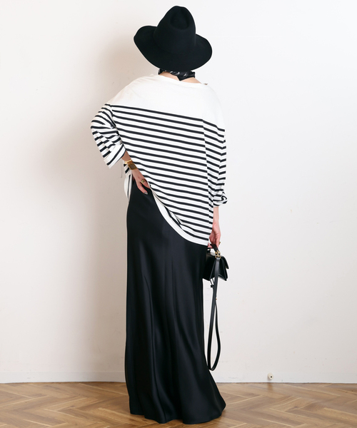 AP STUDIO(エーピーストゥディオ)の「ストライプTシャツ(Tシャツ/カットソー・レディース・ブルー/ホワイト・FREE)」の20枚目の写真