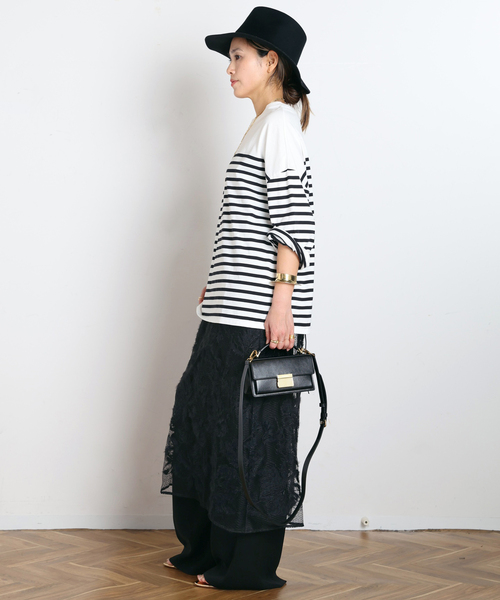 AP STUDIO(エーピーストゥディオ)の「ストライプTシャツ(Tシャツ/カットソー・レディース・ブルー/ホワイト・FREE)」の22枚目の写真