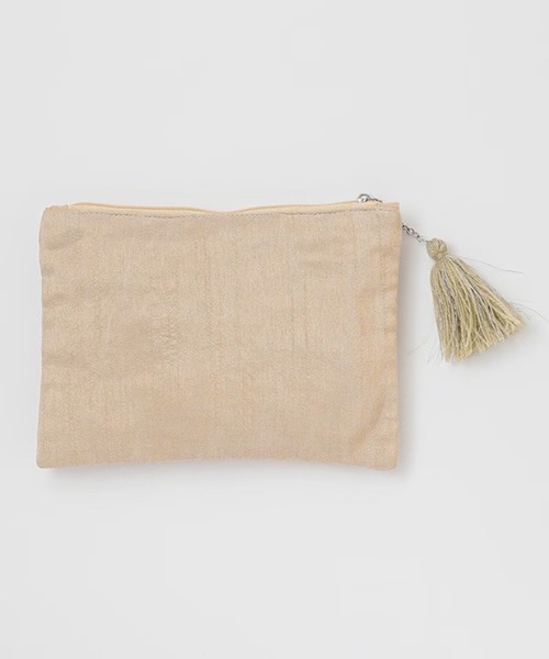 MILLION CARATS(ミリオンカラッツ)の「《COTTAGE》きらめく羽ばたきで日常にときめきを添える。大人のためのビーズ鳥刺繍ポーチ Lサイズ(ポーチ・レディース・オフホワイト/ベージュ・FREE)」の16枚目の写真