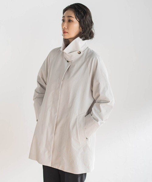 la.f…(ラエフ)の「タスランストレッチコート(ステンカラーコート・レディース・ベージュ/ネイビー・7号/11号/9号)」の18枚目の写真