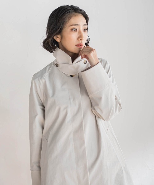 la.f…(ラエフ)の「タスランストレッチコート(ステンカラーコート・レディース・ベージュ/ネイビー・7号/11号/9号)」の21枚目の写真