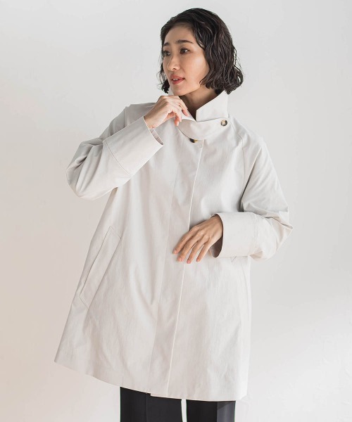 la.f…(ラエフ)の「タスランストレッチコート(ステンカラーコート・レディース・ベージュ/ネイビー・7号/11号/9号)」の20枚目の写真
