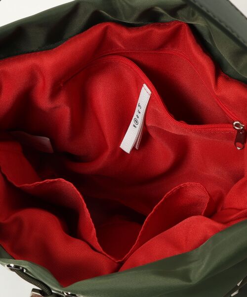 cheek(BAG)(チーク)の「heart pouch studs 2way shoulder / ショルダーバッグ(ショルダーバッグ・レディース・ブラック/グレー/パープル/カーキ・FREE)」の7枚目の写真