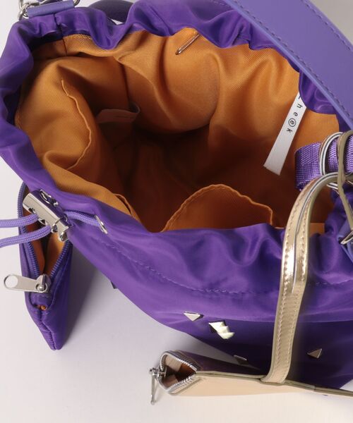 cheek(BAG)(チーク)の「heart pouch studs 2way shoulder / ショルダーバッグ(ショルダーバッグ・レディース・ブラック/グレー/パープル/カーキ・FREE)」の12枚目の写真