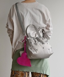 SVEC（シュベック）の「heart pouch studs 2way shoulder / ショルダーバッグ（ショルダーバッグ）」