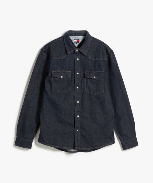 tommy jeans(トミー ジーンズ)の「レギュラーウエスタンデニムシャツ(シャツ/ブラウス・メンズ・ブルー・SMALL/MEDIUM/X-LARGE/LARGE)」の4枚目の写真