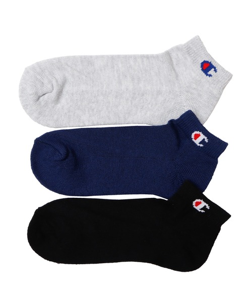 Champion（チャンピオン）の「【Champion/チャンピオン】メンズ 3足組 ショートレングスソックス【ハーフパイル】（ソックス/靴下・メンズ・ブラック/その他/シルバーグレー/ホワイト・28/24/LARGE/26/MEDIUM/FREE/SMALL）」の4枚目の写真