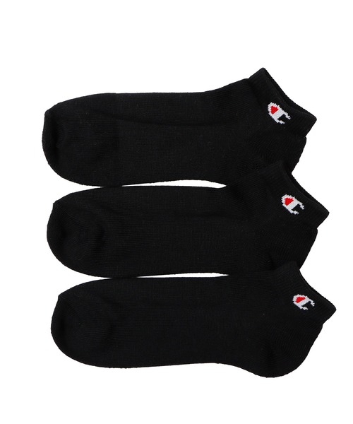 Champion（チャンピオン）の「【Champion/チャンピオン】メンズ 3足組 ショートレングスソックス【ハーフパイル】（ソックス/靴下・メンズ・ブラック/その他/シルバーグレー/ホワイト・28/24/LARGE/26/MEDIUM/FREE/SMALL）」の2枚目の写真