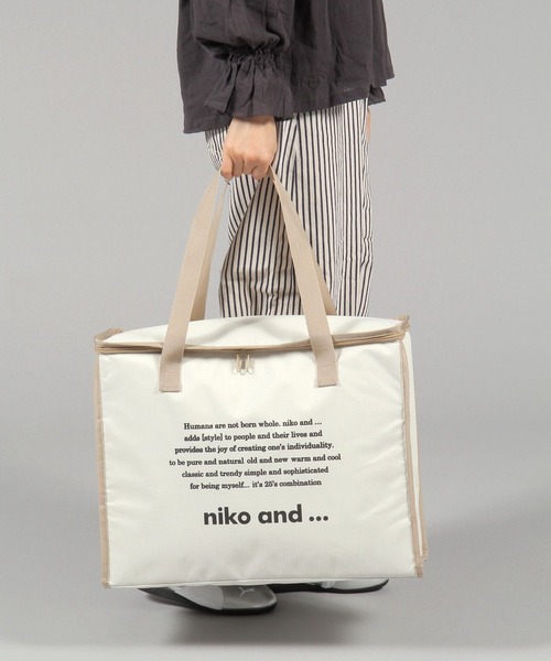 niko and...（ニコアンド）の「ニコロゴクーラーバッグ（アウトドアグッズ・レディース・ブラック/ホワイト・0）」の3枚目の写真