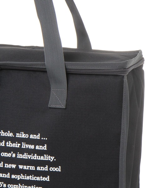 niko and...（ニコアンド）の「ニコロゴクーラーバッグ（アウトドアグッズ・レディース・ブラック/ホワイト・0）」の9枚目の写真