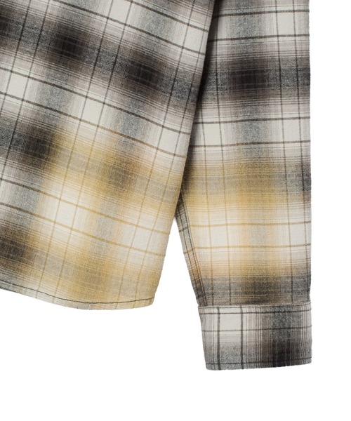 X-girl(エックスガール)の「BLEACHED PLAID L/S SHIRT(シャツ/ブラウス・レディース・ブルー/ブラック・S/M)」の12枚目の写真