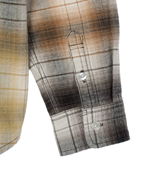 X-girl(エックスガール)の「BLEACHED PLAID L/S SHIRT(シャツ/ブラウス・レディース・ブルー/ブラック・S/M)」の13枚目の写真