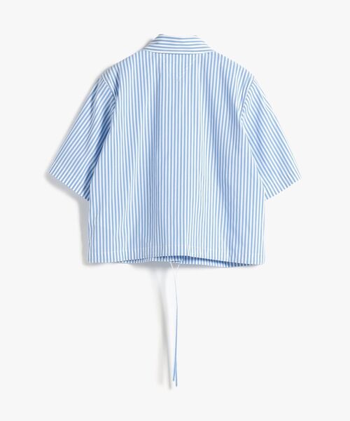 TOMMY HILFIGER(トミーヒルフィガー)の「ポプリンブルゾンショートスリーブシャツ(シャツ/ブラウス・レディース・マルチ・MEDIUM/X-SMALL/SMALL)」の6枚目の写真