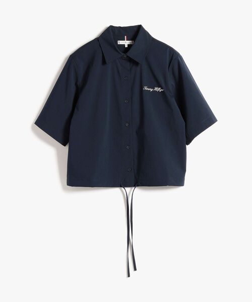 TOMMY HILFIGER(トミーヒルフィガー)の「ポプリンブルゾンショートスリーブシャツ(シャツ/ブラウス・レディース・マルチ・MEDIUM/X-SMALL/SMALL)」の10枚目の写真