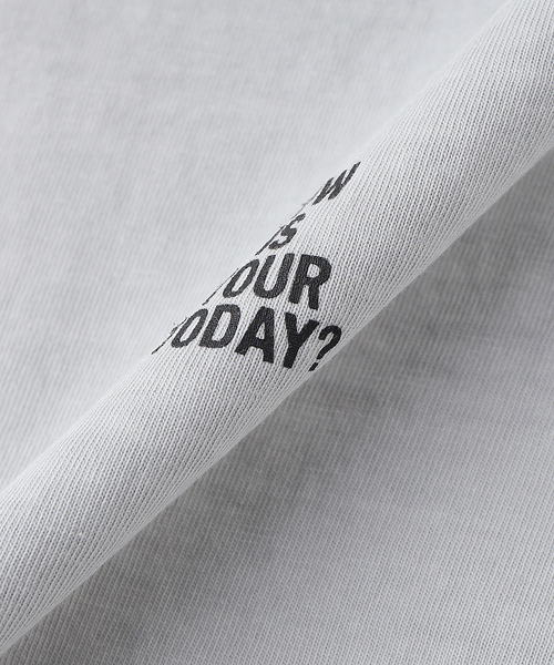 TODAY edition（トゥデイエディション）の「TODAY edition / トゥデイエディション TROMPE L'OEIL #02 LS TEE（Tシャツ/カットソー・メンズ・ブラック/グレー/ホワイト・LARGE/MEDIUM）」の7枚目の写真