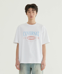 ブラシレタリンググラフィックTシャツホワイト