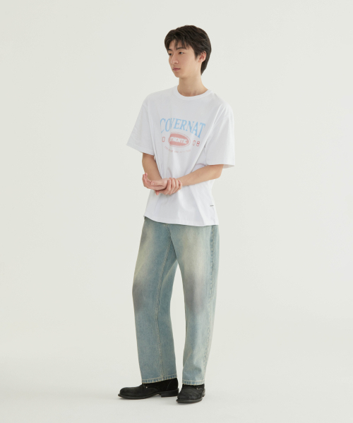 COVERNAT(カバーナット)の「ブラシレタリンググラフィックTシャツホワイト(Tシャツ/カットソー・メンズ・その他・SMALL/MEDIUM/LARGE/X-LARGE/XX-LARGE/X-SMALL)」の5枚目の写真