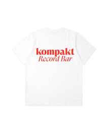 Kompakt Record Bar（コンパクトレコードバー）の「KRB Small Basic Logo T-shirts - White/Red（Tシャツ/カットソー）」