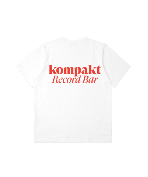 Kompakt Record Bar(コンパクトレコードバー)の「KRB Small Basic Logo T-shirts - White/Red(Tシャツ/カットソー・メンズ・その他・SMALL/MEDIUM/LARGE/X-LARGE/XX-LARGE)」の1枚目の写真
