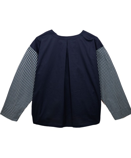 LA MARINE FRANCAISE(マリン フランセーズ)の「リバティプリントラウンドヘムブラウス(シャツ/ブラウス・レディース・ネイビー/ホワイト/ネイビー系・FREE)」の16枚目の写真