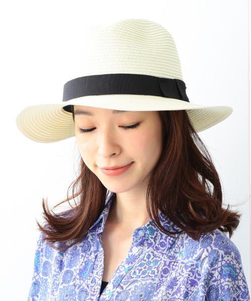Ray BEAMS(レイビームス)の「Ray BEAMS / 中折れブレード ハット(ハット・レディース・ホワイト/ナチュラル・ONE SIZE)」の9枚目の写真