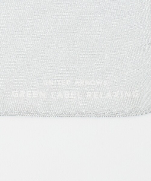 green label relaxing（グリーンレーベルリラクシング）の「GLR シルク ソリッド ポケットチーフ（ポケットチーフ・メンズ・ホワイト/シルバー・FREE）」の5枚目の写真