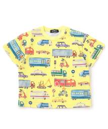 kladskap | 乗り物総柄半袖Tシャツ(Tシャツ/カットソー)