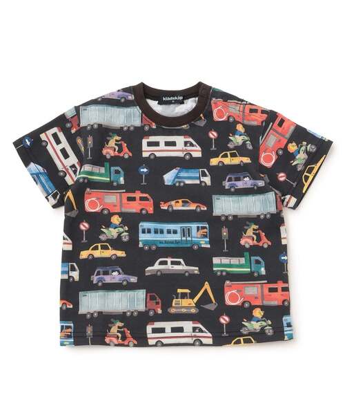 kladskap（クレードスコープ）の「乗り物総柄半袖Tシャツ（Tシャツ/カットソー・キッズ・ブラック/イエロー・120cm/110cm/100cm/90cm/130cm）」の12枚目の写真