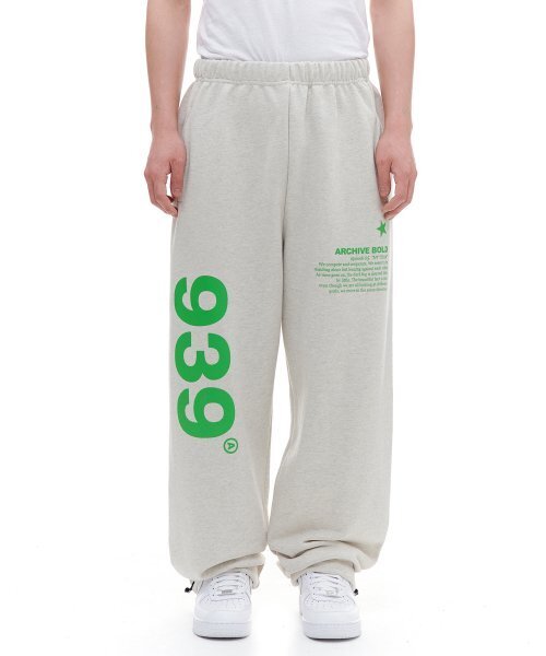 ARCHIVE BOLD(アーカイブボールド)の「939 LOGO SWEAT PANTS(OATMEAL)(スウェットパンツ・レディース・その他・M/S/L)」の1枚目の写真
