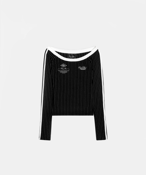 BADBLOOD（バッドブラッド）の「クラシックロゴオフショルダートップ - ブラック（Tシャツ/カットソー・レディース・その他・S）」の2枚目の写真