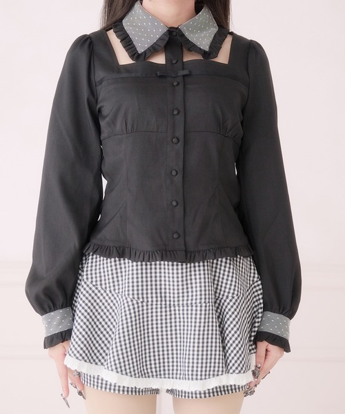 Pal elfy(パルエルフィー)の「胸開きコルセットブラウス(シャツ/ブラウス・レディース・ブラック系その他/ブラック・フリー)」の19枚目の写真