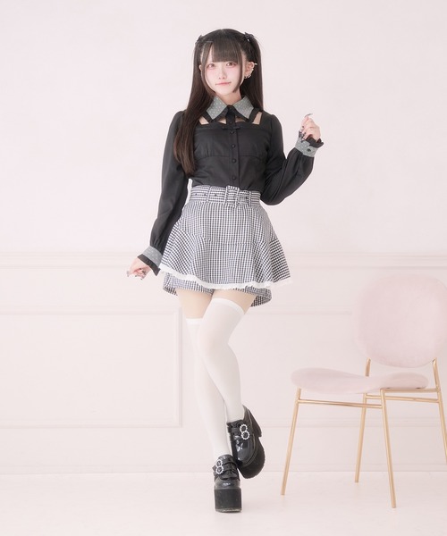 Pal elfy(パルエルフィー)の「胸開きコルセットブラウス(シャツ/ブラウス・レディース・ブラック系その他/ブラック・フリー)」の6枚目の写真