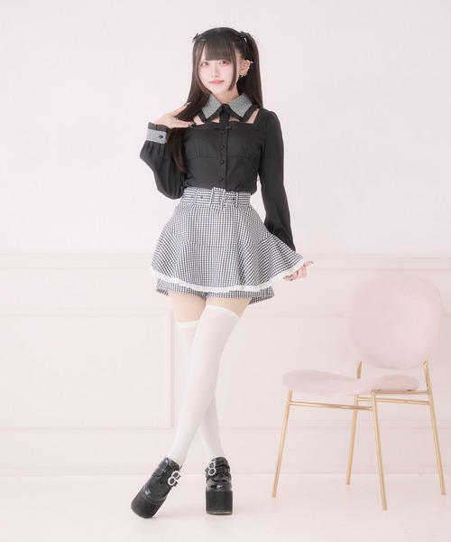 Pal elfy(パルエルフィー)の「胸開きコルセットブラウス(シャツ/ブラウス・レディース・ブラック系その他/ブラック・フリー)」の7枚目の写真