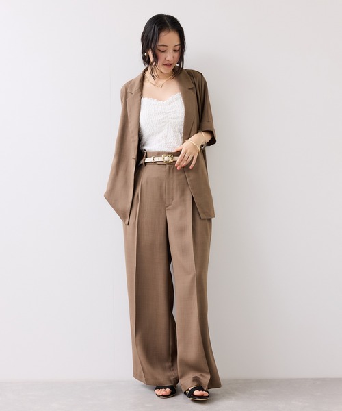 VIS(ビス)の「フラット18mm幅ニュアンス変形サークルバックルベルト(ベルト・レディース・キナリ/ダークブラウン/ブラック/ブラック系その他・FREE)」の11枚目の写真