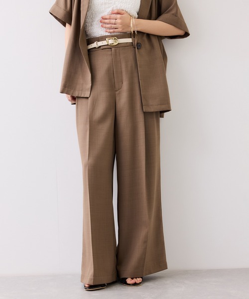 VIS(ビス)の「フラット18mm幅ニュアンス変形サークルバックルベルト(ベルト・レディース・キナリ/ダークブラウン/ブラック/ブラック系その他・FREE)」の10枚目の写真