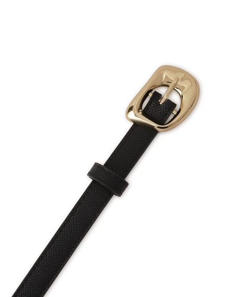 VIS(ビス)の「フラット18mm幅ニュアンス変形サークルバックルベルト(ベルト・レディース・キナリ/ダークブラウン/ブラック/ブラック系その他・FREE)」の17枚目の写真