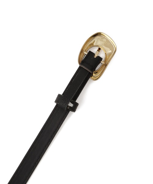 VIS(ビス)の「フラット18mm幅ニュアンス変形サークルバックルベルト(ベルト・レディース・キナリ/ダークブラウン/ブラック/ブラック系その他・FREE)」の18枚目の写真