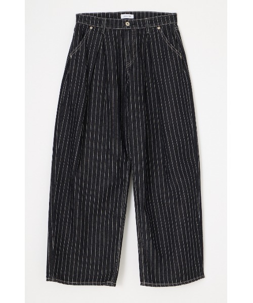 LAGUA GEM(ラグアジェム)の「STRIPE TUCK WIDE デニム(デニムパンツ・レディース・グレー/ブラック・22inch/23inch/24inch/25inch/26inch)」の17枚目の写真